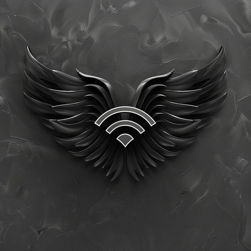 Realistic wifi clipart on random monochrome background