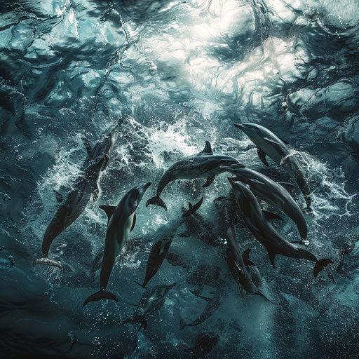 Dramatic scene: dolphins defend their territory