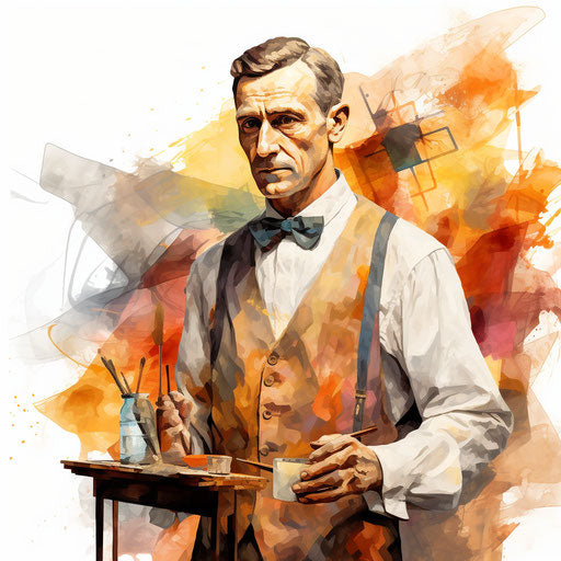 Introduction illustration in the style of oil painting, on white background