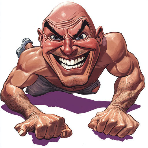 Humorous caricature of an Edgar Rice Burroughs clipart