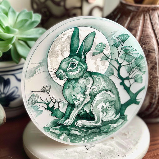 Jade rabbit under the moon