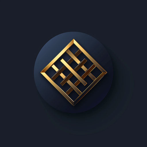 Elegant gamers logo with a gold emblem on a dark blue background