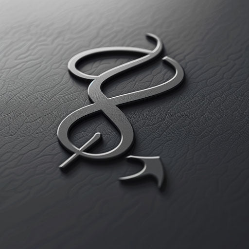 Stylish medical logo with bold angular fonts