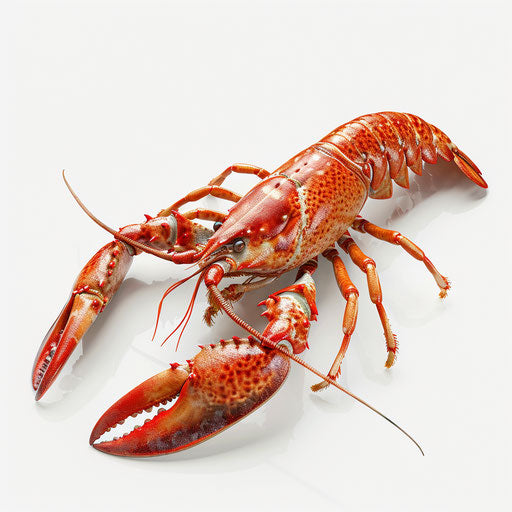 Crawfish clipart in photo realistic style on white background