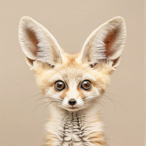 Fennec fox with a playful expression