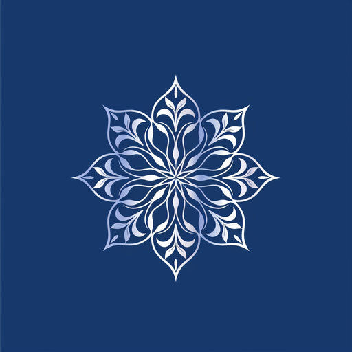 Detailed snowflake emblem