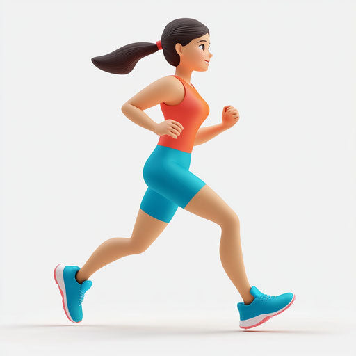 3D physical education in photo realistic style on white background, isolated clipart