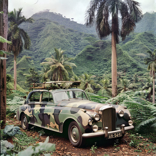 1954 Bentley R Type Continental on safari in the jungle