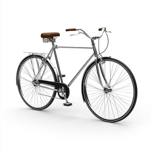 3D bike on flat white background