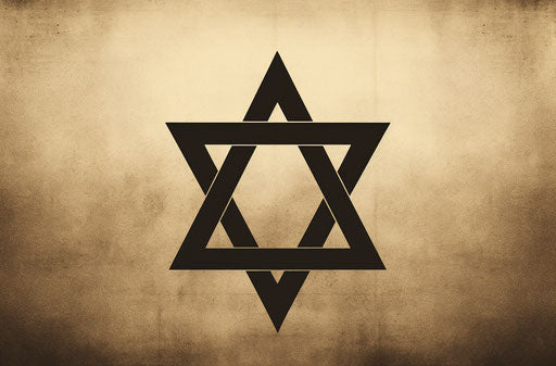 Star of David symbol for a religious person