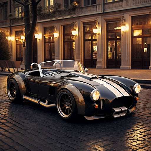 Luxury variant of the AC Shelby Cobra car with high-end finishes