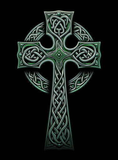 Celtic cross twilight drawing