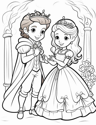Little princess princess - doodle coloring pages for baby