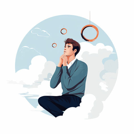 Minimalist Illustration, white background