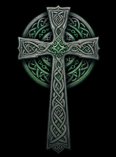 Celtic Cross Twilight drawing of Celtic crosses by Martin