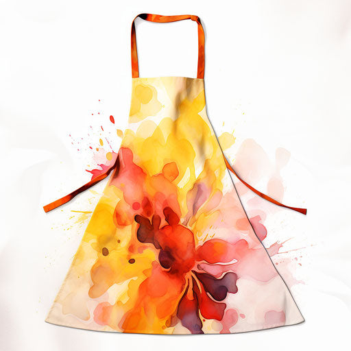 Apron clipart in the style of Oil painting, on a white background