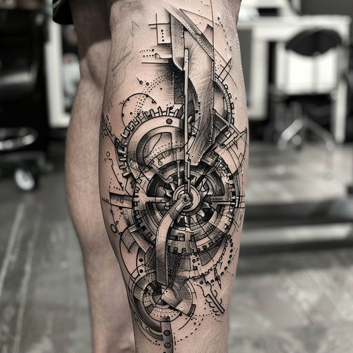 Tattoo symbols with mechanical elements