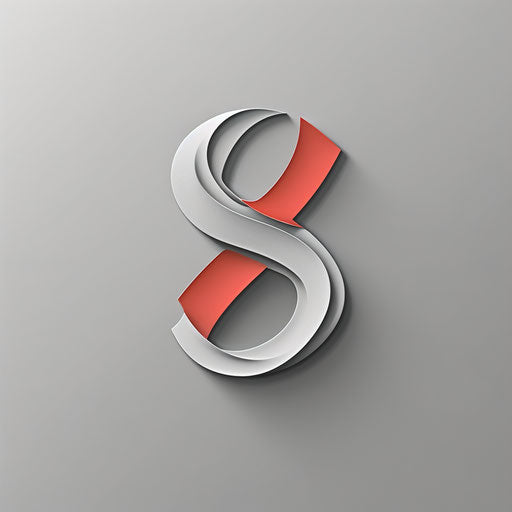 Professional logo with bold fonts and a light grey background