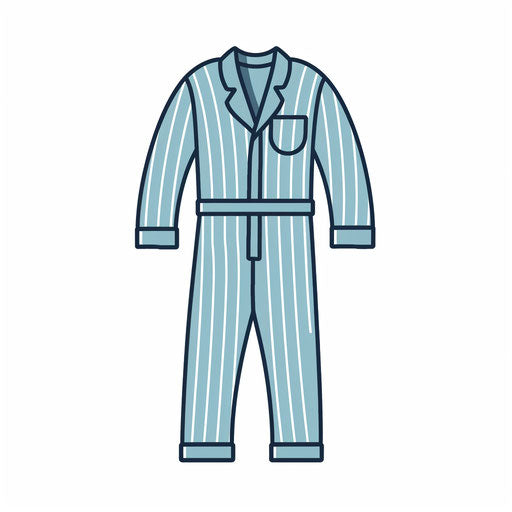 Pajama clipart in Minimalist style, on white background