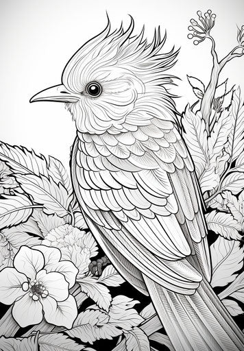 Free coloring pages of cute animals and birds to color for your little one, in the style of romanticized country life