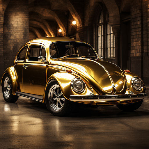 Classic golden car
