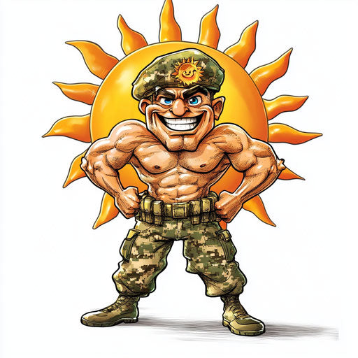 Comprehensive Soldier Caricature Clipart Package for Artists