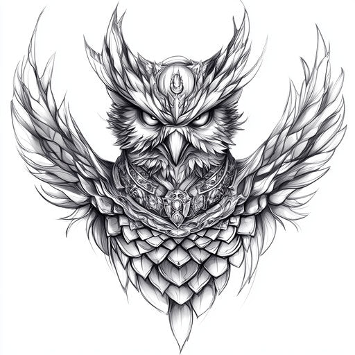 Owl Neck Tattoo Tattoo Flash Collection