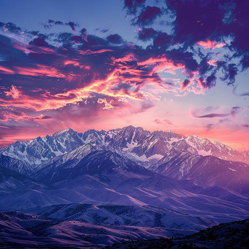 Sierra Nevada Mountains at Sunrise