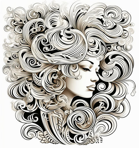 Whirlia tattoo design with symbols from the Pacific island collection