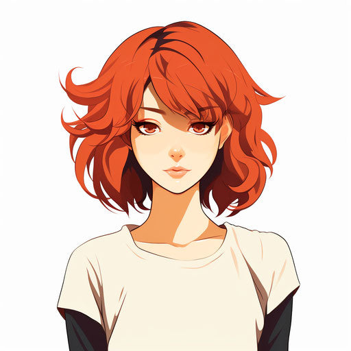 Anime Clipart in Minimalist Art Style: HD Vector & 4K