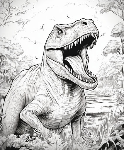 Child Development with Dinosaur Coloring Pages