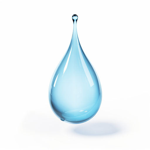 Water Drop Clipart: Minimalist Art Style, 4K & SVG