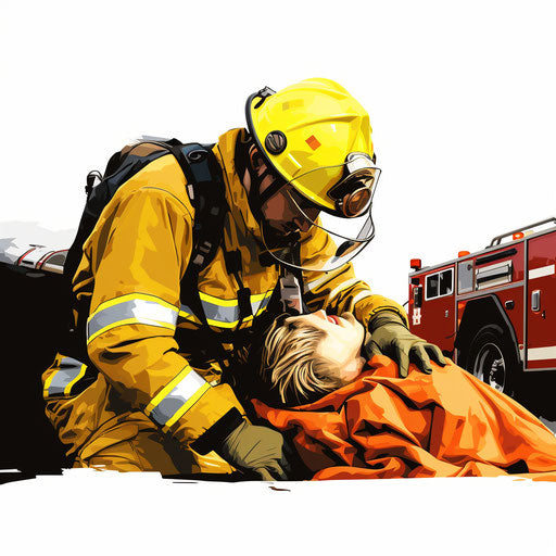 Emergency Clipart in Chiaroscuro Art Style: Vector & 4K