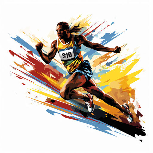 4K Finish Line Clipart in Chiaroscuro Art Style: Vector & SVG
