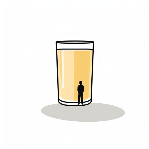 Minimalist Art Style Thirsty Clipart: 4K Vector Art