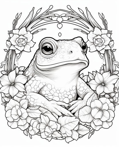 Child-Friendly Frog Coloring Pages - Learn & Grow