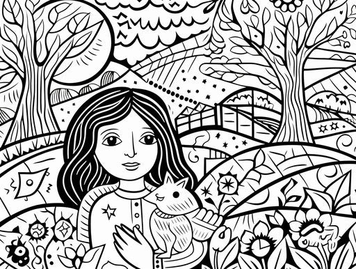 Learning Through Spring Coloring Pages