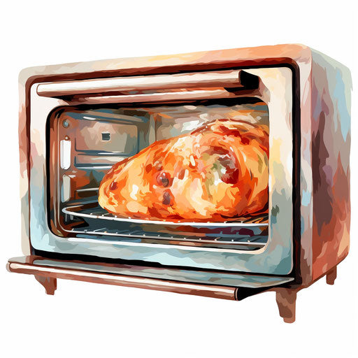 Oven Clipart: Impressionistic Art Style, 4K & SVG