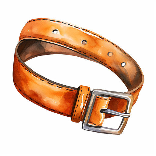 Belt Clipart in Oil Painting Style: 4K & SVG