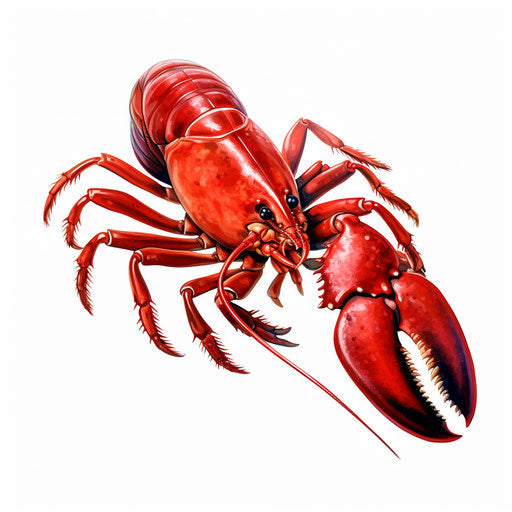 Lobster Clipart in Chiaroscuro Art Style: Vector & 4K