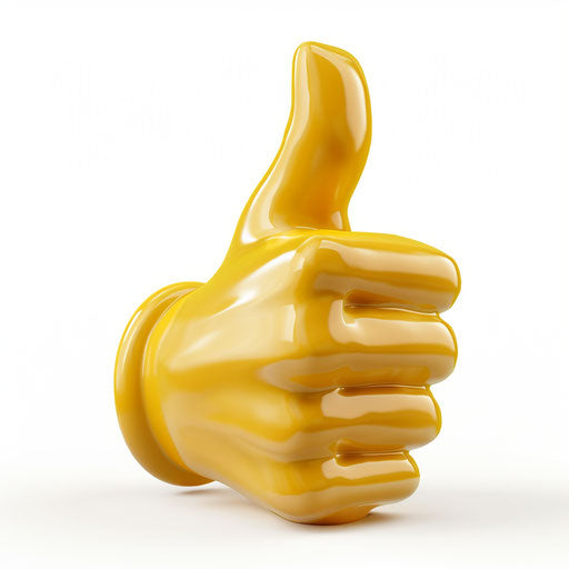 Expressive Thumbs Up Emoji for Social Media Engagement
