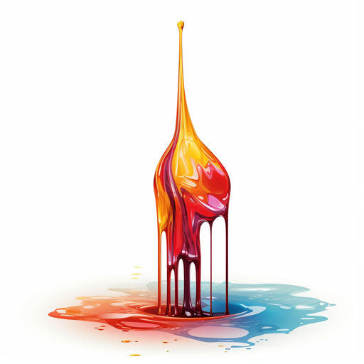 Drip Clipart in Impressionistic Art Style: HD Vector, 4K