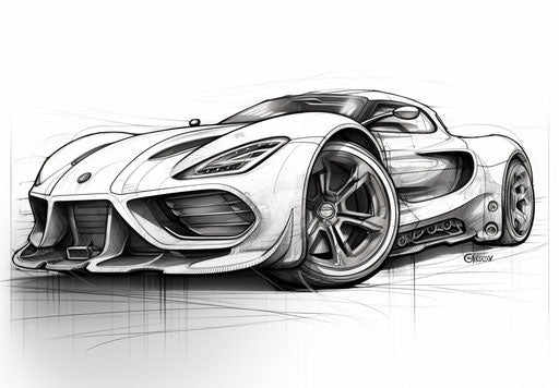 Create with Car Coloring Pages - Art & Craft