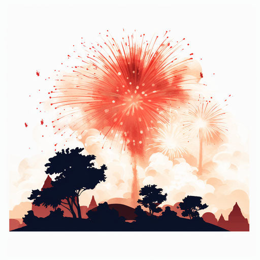 July Clipart in Chiaroscuro Art Style: 4K, Vector & SVG Clipart