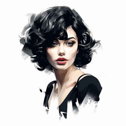 Look Clipart in Chiaroscuro Art Style Art: High-Res 4K & Vector