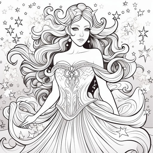 Explore Artistic Princess Coloring Pages - Get Inspired
