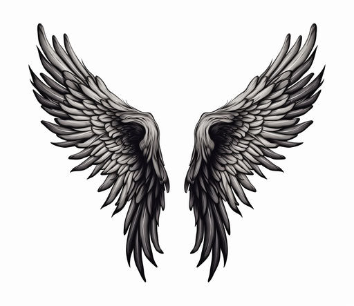 Angel Tattoo Vector Art