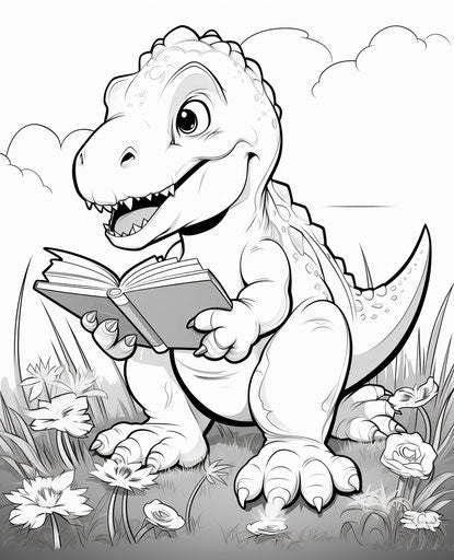 Dive into Dinosaur Coloring Pages - Artistic Joy