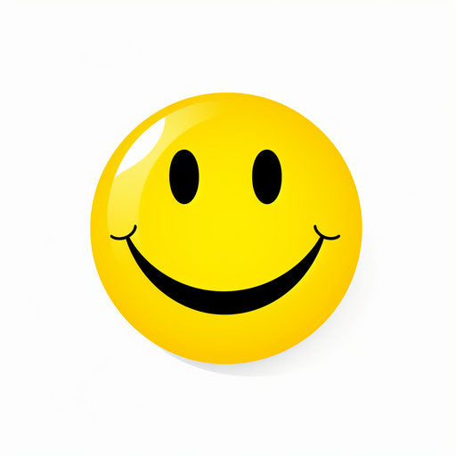 Smiley Face Clipart: High-Def Vector in Minimalist Art Style & 4K