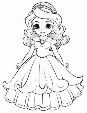 Indulge in Princess Coloring Pages - Creative Bliss